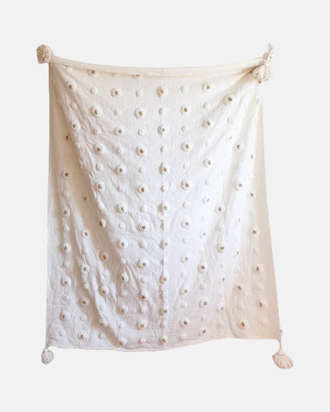 Cream Bubble Throw Blanket