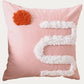 Abstract Tufted Pink Throw Pillow