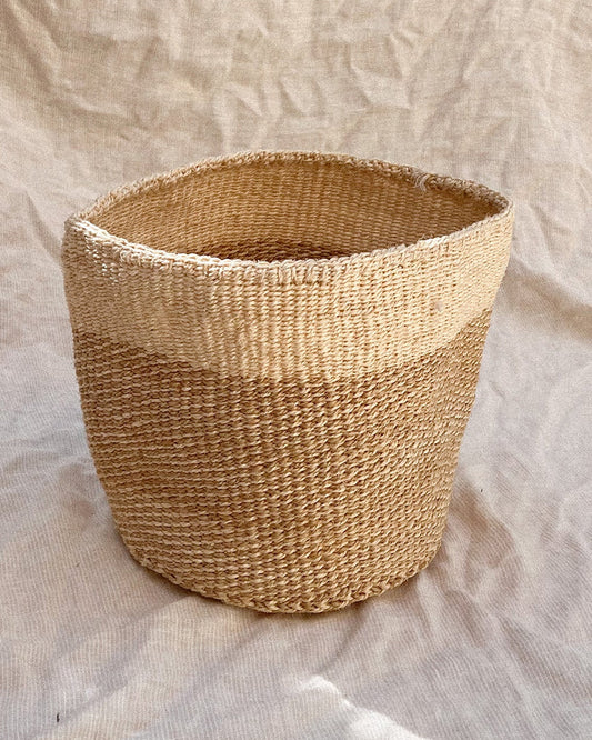 Beige Dipped Sisal Basket