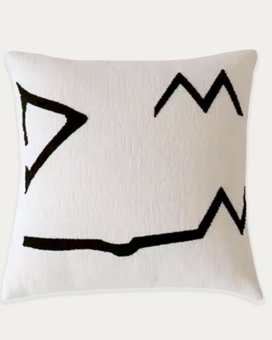 Monte Embroidered Throw Pillow