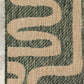 Green Squiggle Indoor Outdoor Rug
