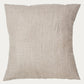 Beige Linen Throw Pillow Cover