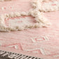 Pink Peony Fringe Rug