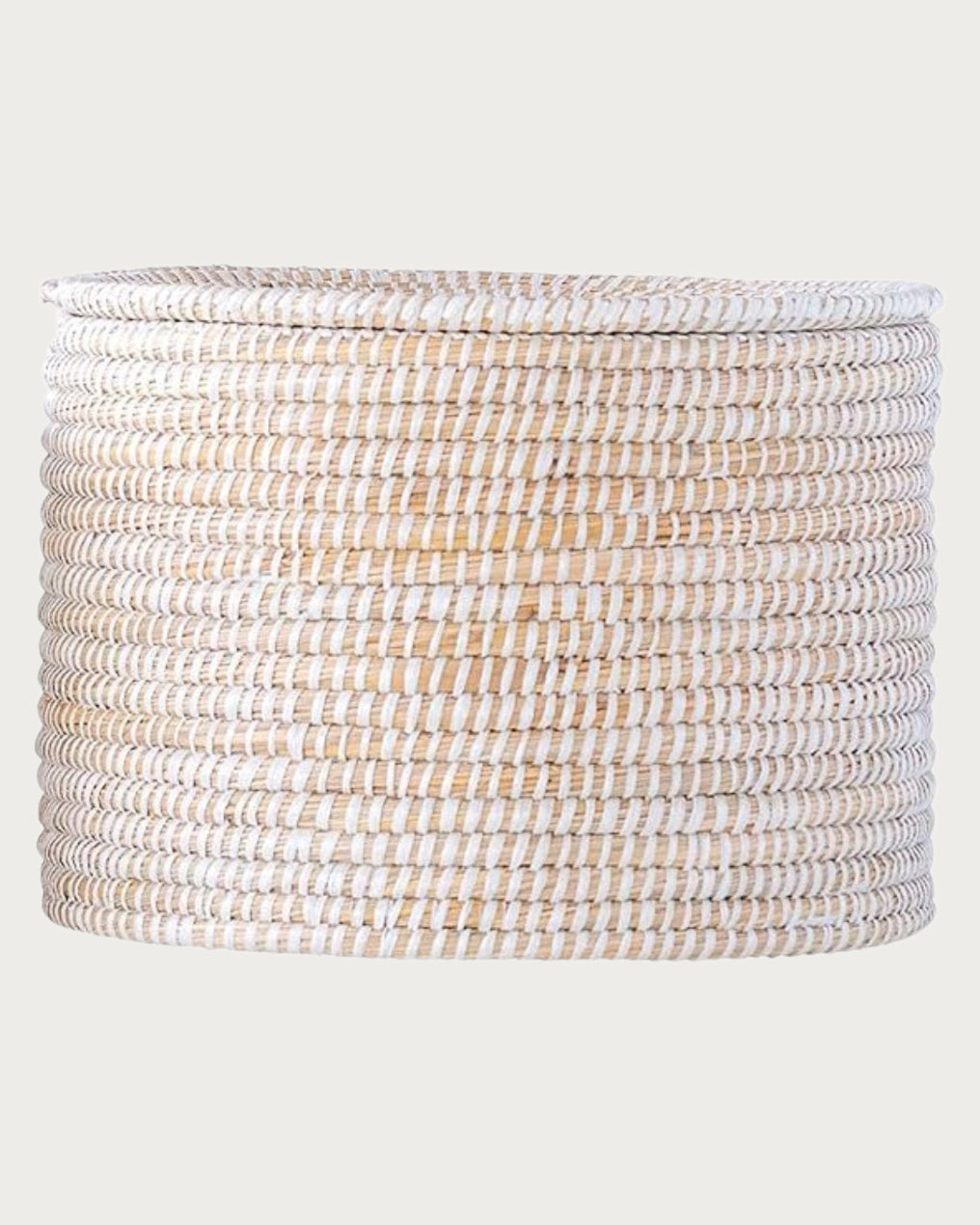White Woven Storage Basket