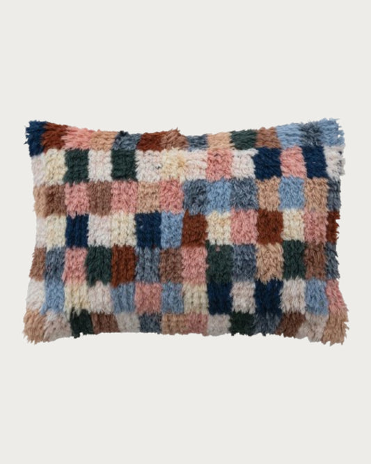 Marlow Checkered Wool Pillow