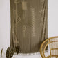 Olive Green Abstract Tapestry