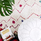 White Leather Moroccan Pouf - Hesby