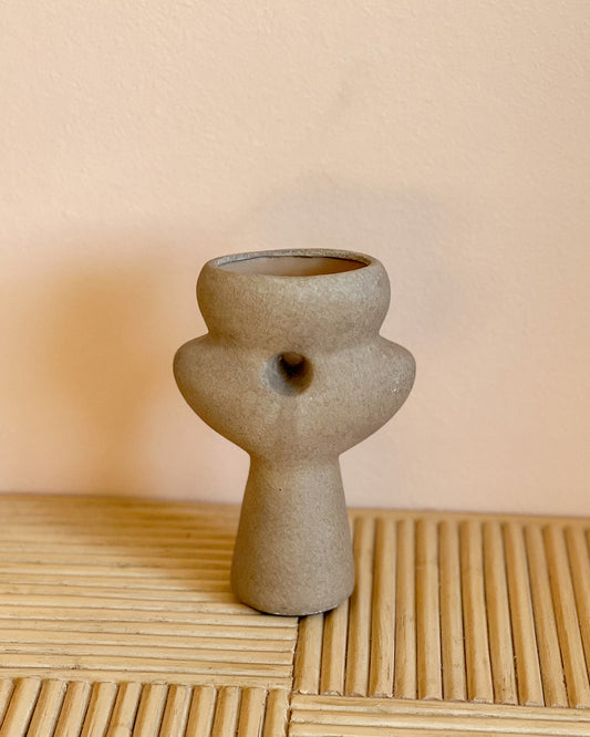 Abstract Terracotta Vase