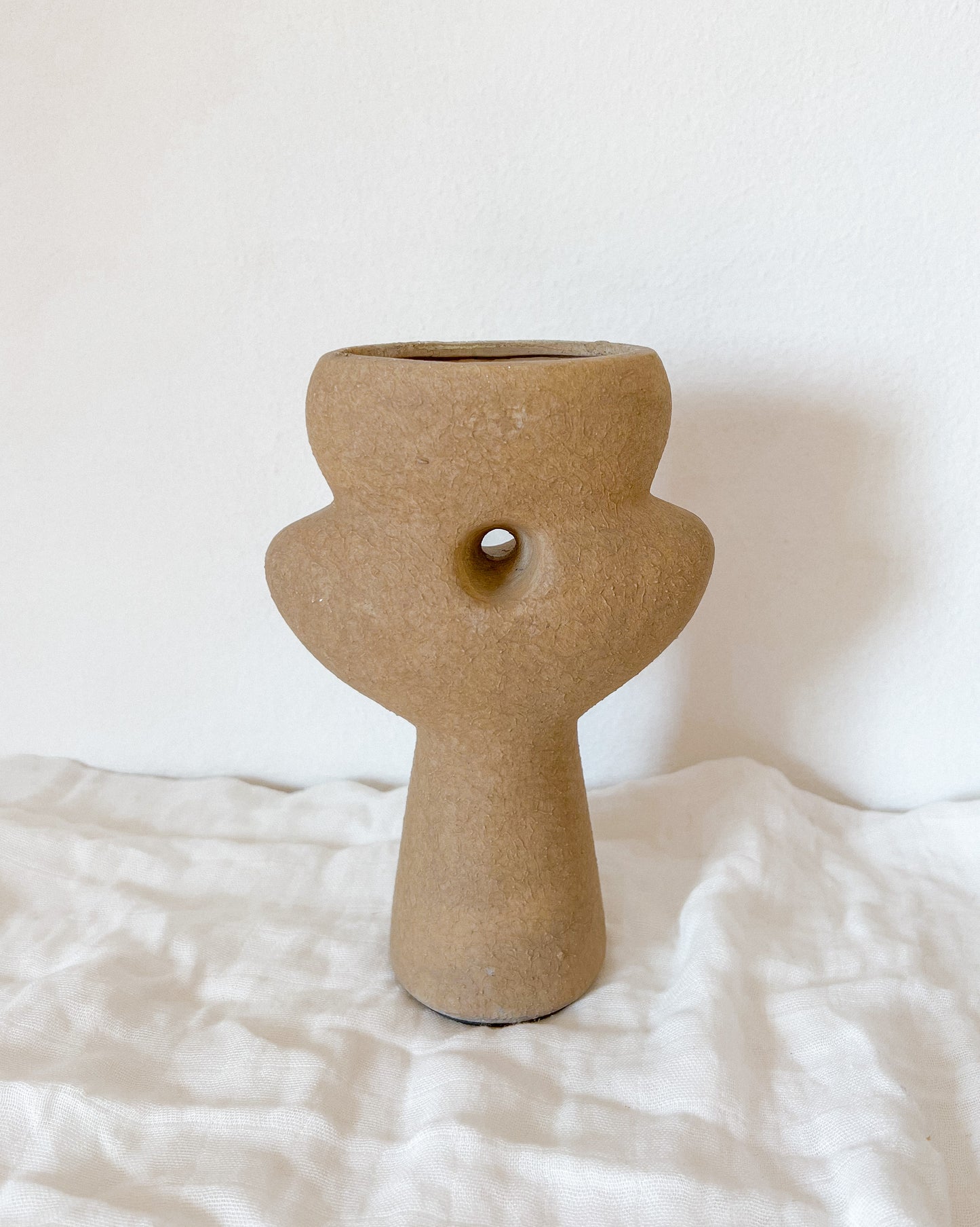 Abstract Terracotta Vase