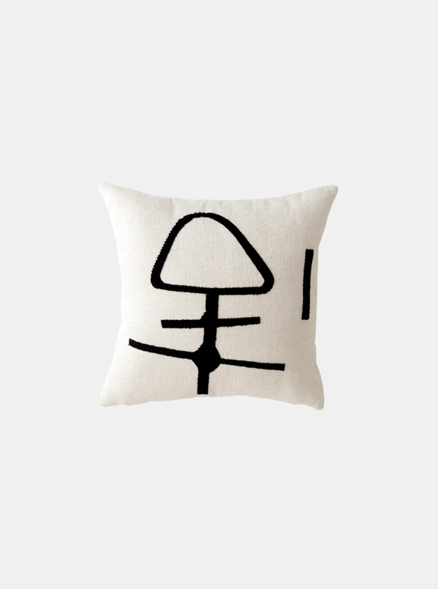 Arzon Embroidered Throw Pillow