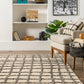 Capri Crosshatch Tasseled Rug