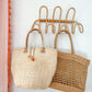 Woven Rattan Tote Bag