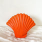 Leo Orange Sea Shell Vase