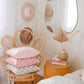 Blush Checkerboard Throw Pillow