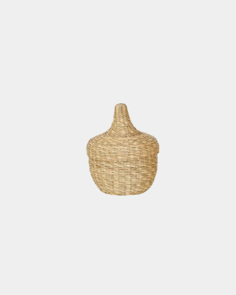 Small Paseo Seagrass Lidded Basket