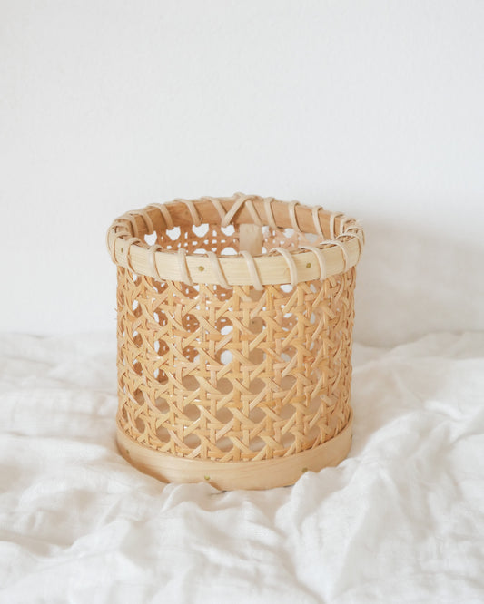 Woven Rattan Utensil Holder
