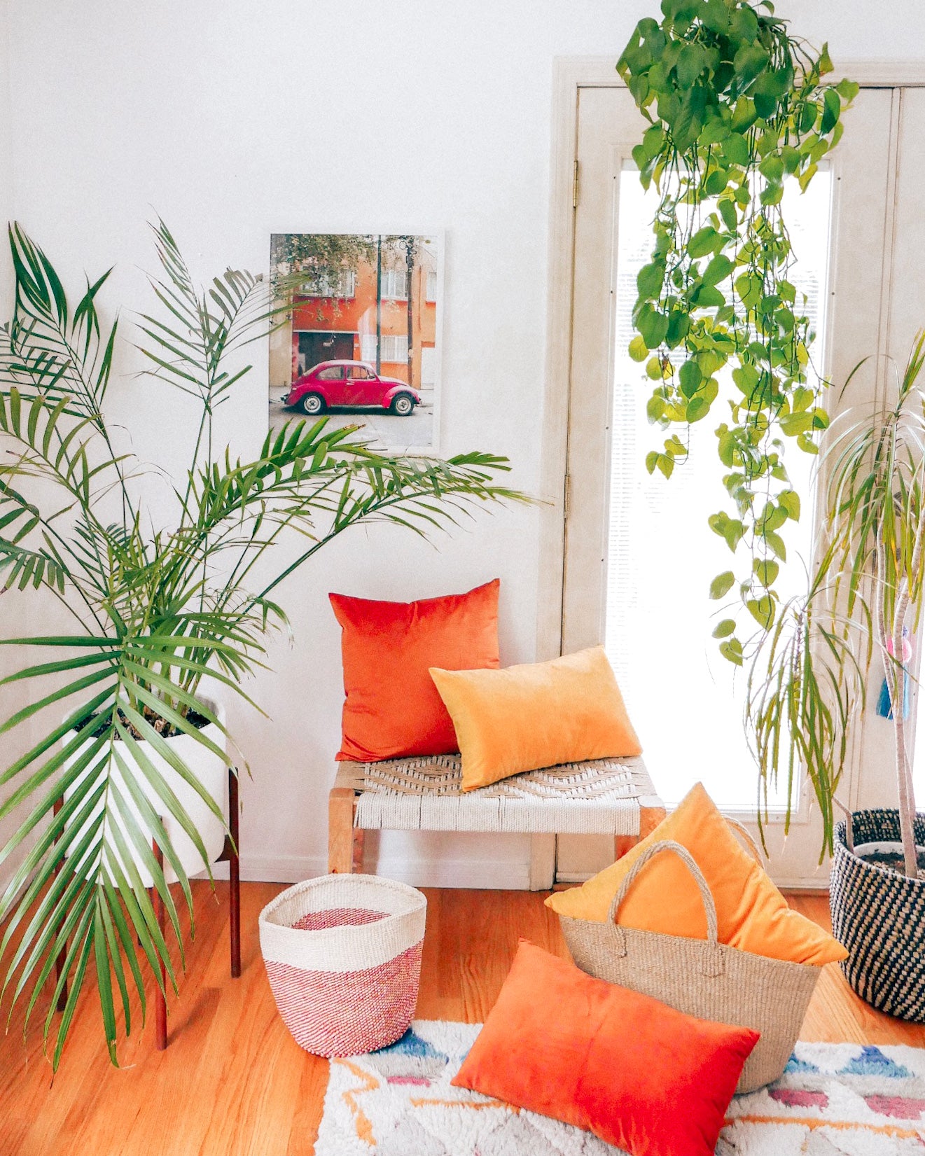 Rust Velvet Lumbar Pillow - Hesby