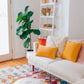 Mustard Velvet Lumbar Pillow - Hesby