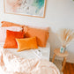 Mustard Velvet Lumbar Pillow - Hesby