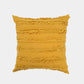 Mustard Fringe Throw Pillow