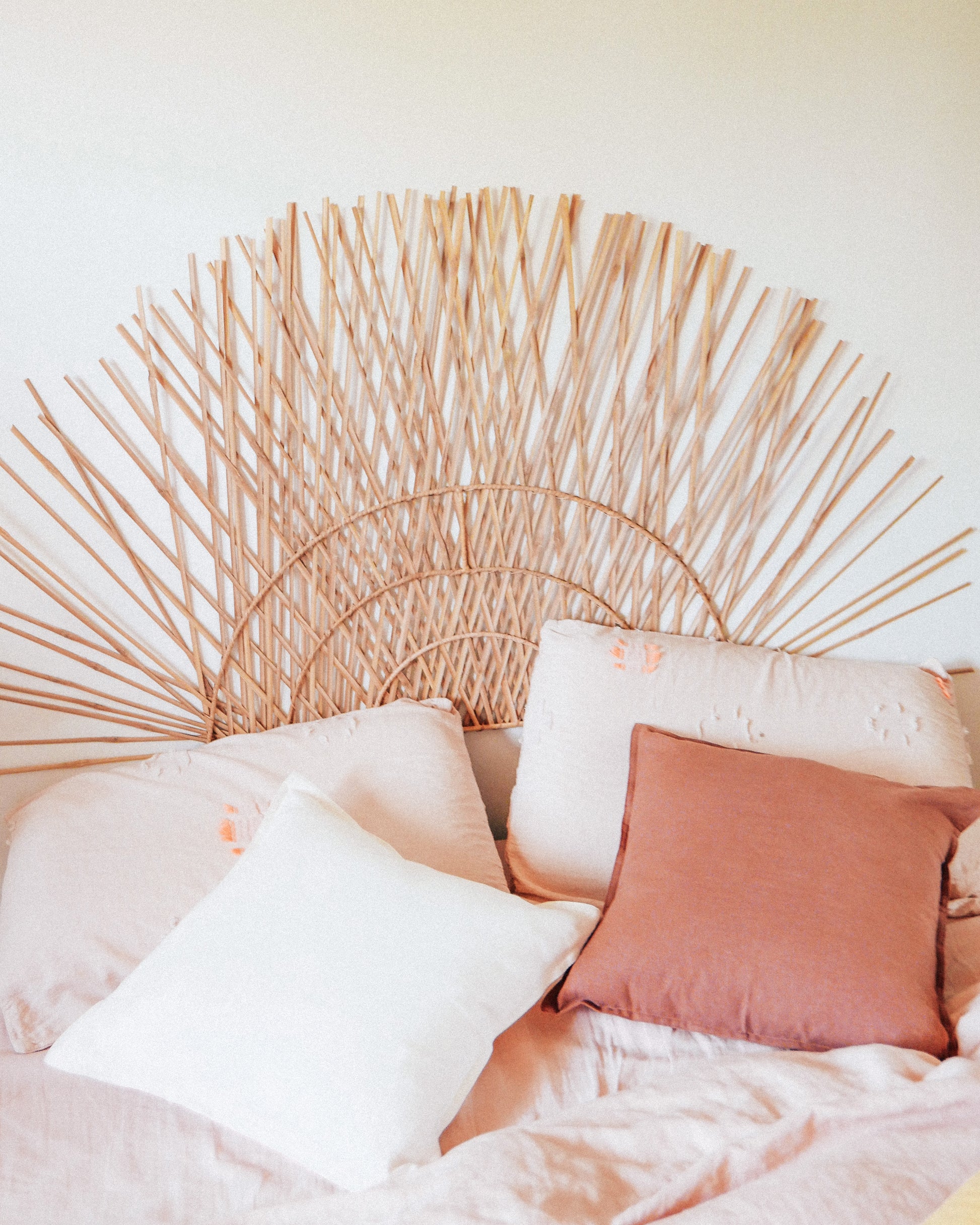 Terracotta Linen Throw Pillow - Hesby