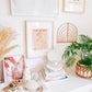 Rattan Rainbow Wall Decor