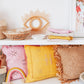 Pink Cactus Silk Pillow