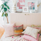 Pink Cactus Silk Pillow