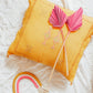 Mustard Cactus Silk Pillow