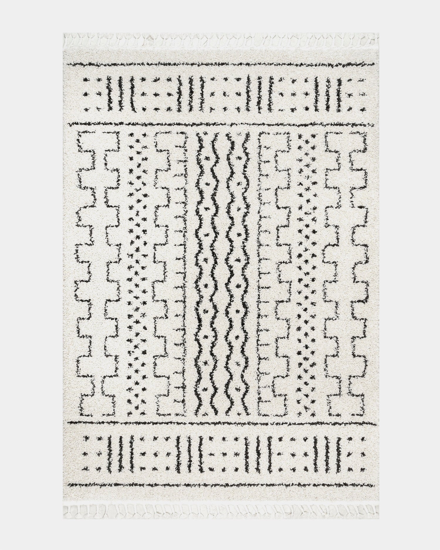 Phoenix Tassel Rug Moroccan Shag Rug | Hesby