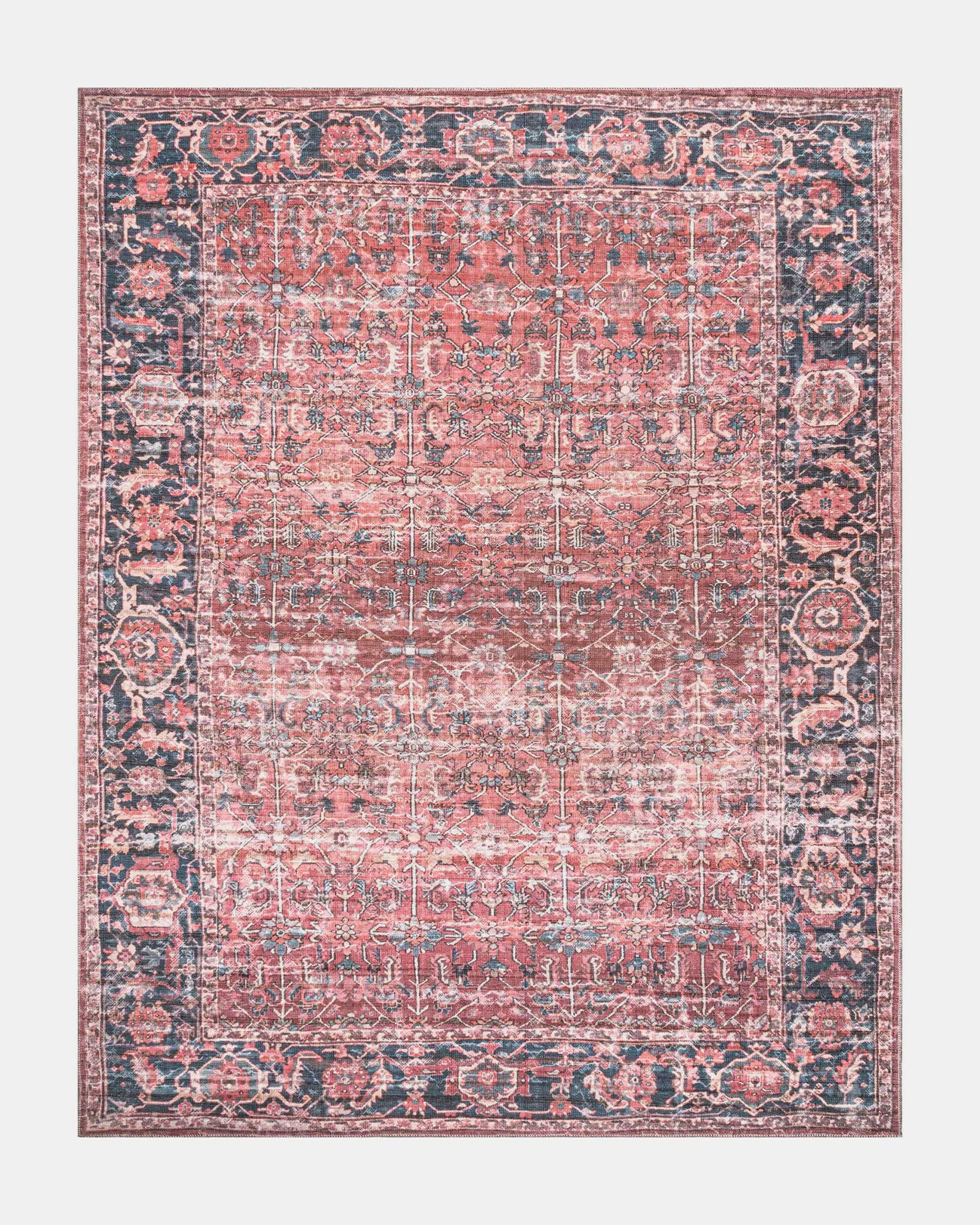 Pink Washable Rug | Hesby Boho Home Decor