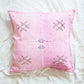 Pink Cactus Silk Pillow